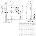 AMF 140S POORTSLOT MET HAAK