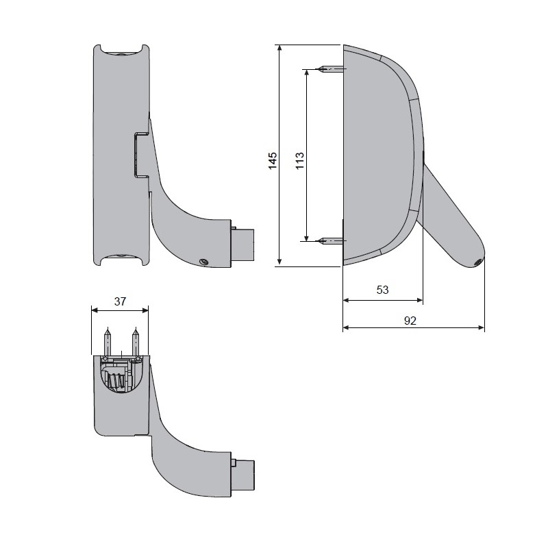FAPIM OLTRE PANIEKSLUITING: 8023 CENTRALE SLOT MET OMKEERMECHANISCHE - TWEE SLUITPUNTEN
