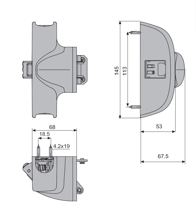 FAPIM OLTRE PANIEKSLUITING: 8216 CENTRAAL SLOT MET AUTOBLOCCAGE - ÉÉN SLUITPUNT