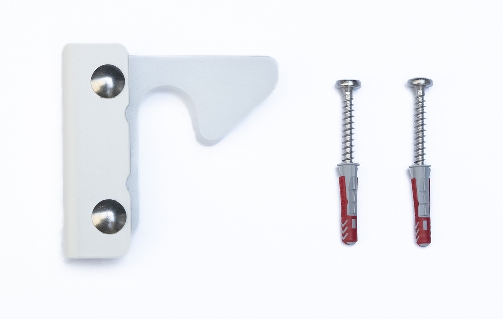 BESA DEURKLINKHAAK – Wit, Binnengebruik