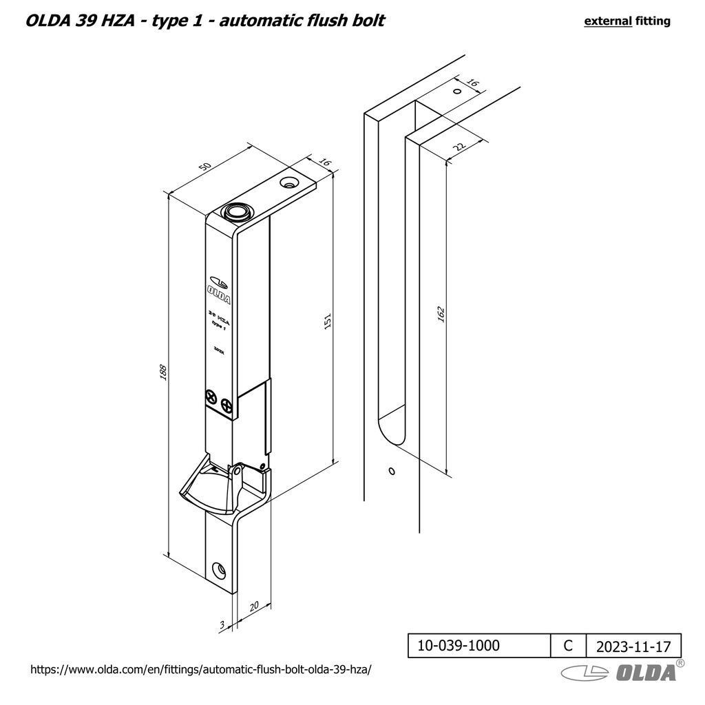 OLDA 39 AUTOMATISCHE KANTSCHUIF EXTRA SMAL