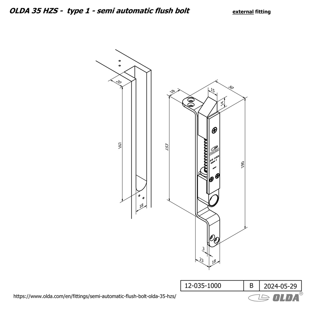 OLDA 35 SEMI-AUTO KANTSCHUIF