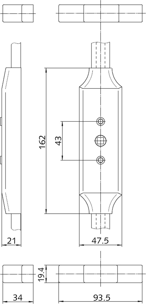 IKON RAAMSTANGVERGRENDELING FSV 9M07