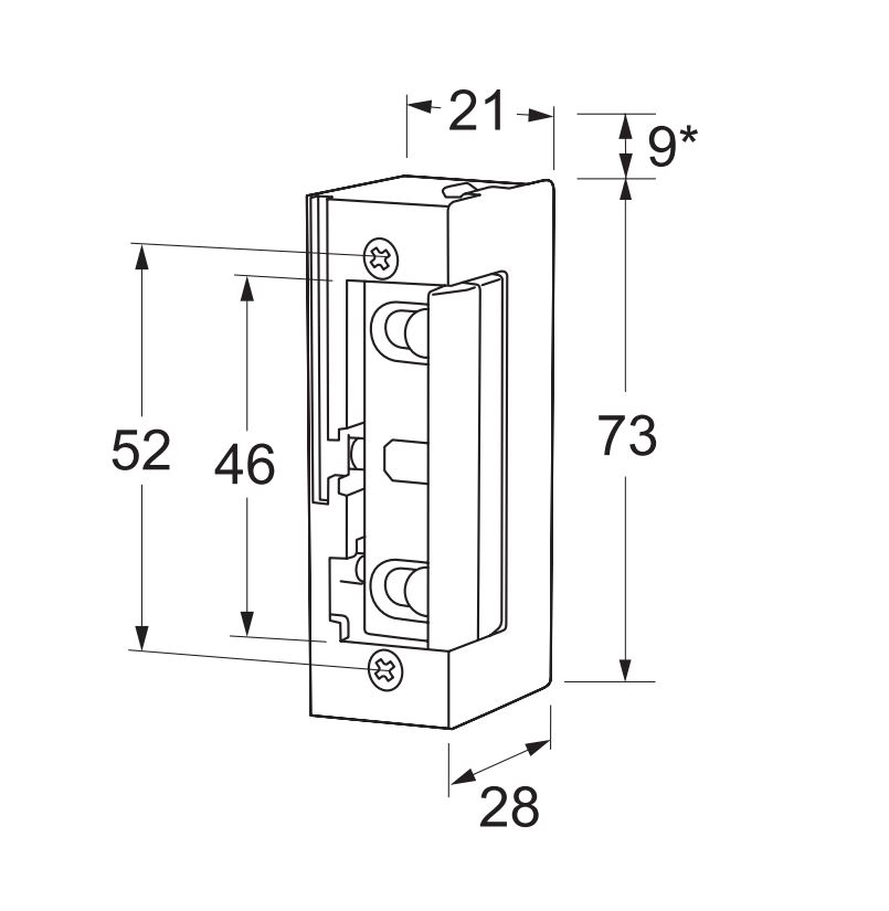 MAASLAND ELEKTRISCHE DEUROPENER, FAIL SAFE - RUSTSTROOM