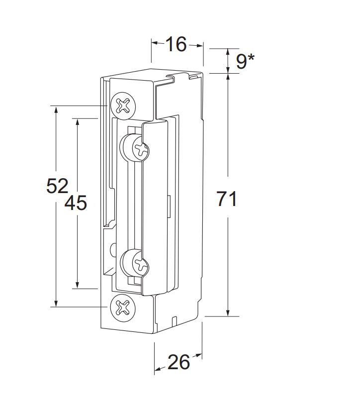 MAASLAND ELEKTRISCHE DEUROPENERS - RADIAAL, 3.230 N