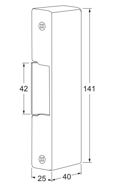 MAASLAND ELEKTRISCHE DEUROPENER OPBOUW VOOR PANIEKBALK