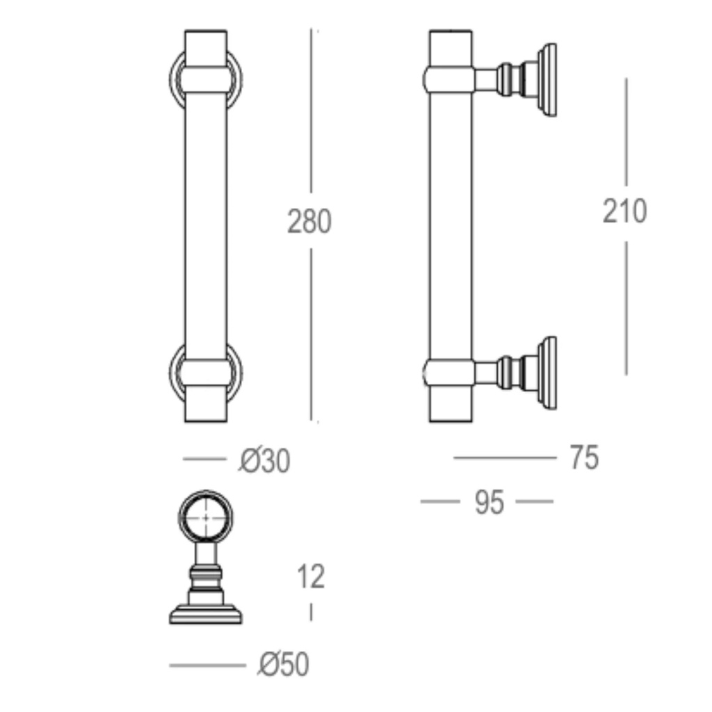 QUINCALUX DEURGREEP MODEL 326