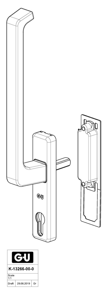 GU HEFSCHUIFRAAM HS-HANDGREEP DIRIGENT ENKEL