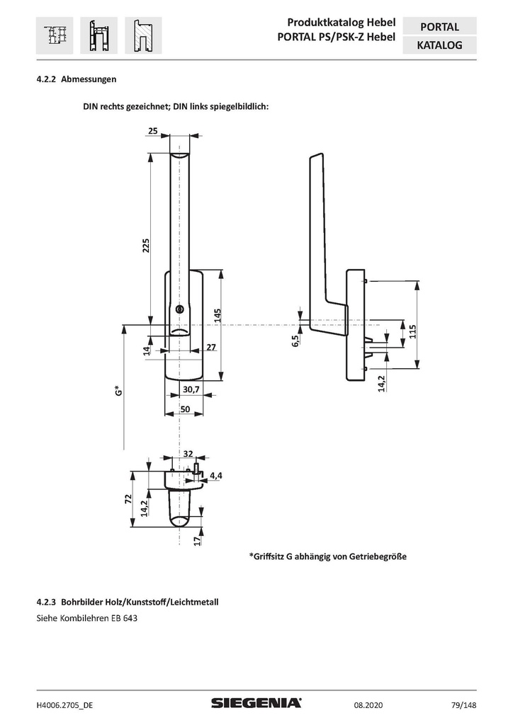 SIEGENIA SCHUIFRAAM PSK 200 HANDGREEP