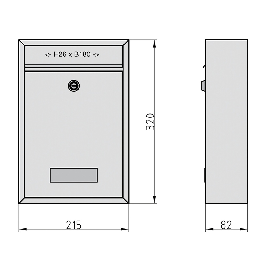 BASI BK 100 INOX GROOT BRIEVENBUS
