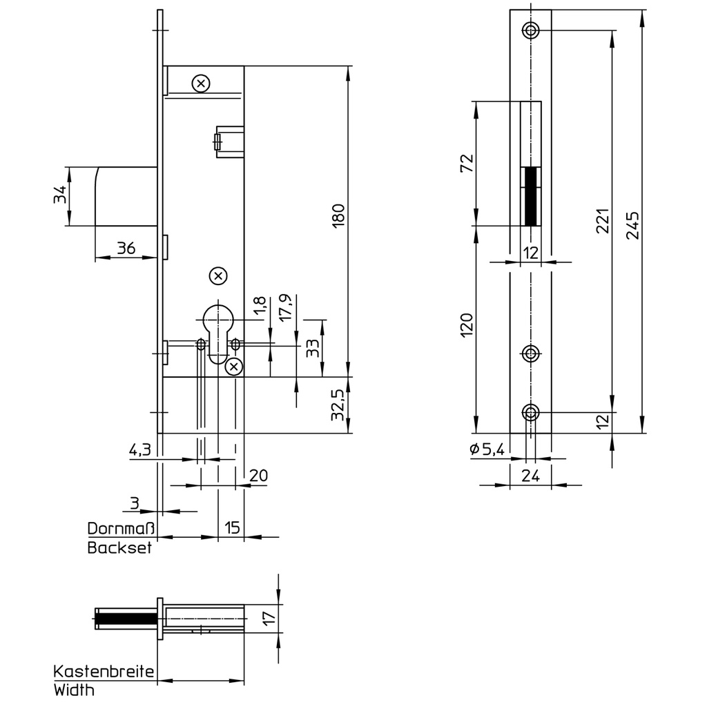 WILKA 1435 BIJZET- OF NACHTSLOT MET VAL