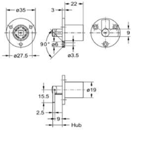 JUNIE 8511 DRAAI-DRUKCILINDER VOOR SYSTEEM FURORE ZONDER CILINDER