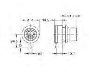 JUNIE 8579 LOSSE KNOP VOOR SYSTEEM FURORE ZONDER CILINDER