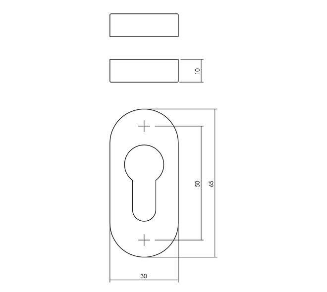 INTERSTEEL ROZET VERDEKT OVAAL
