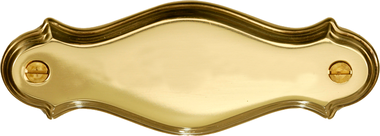 PERSONALISIERTE NAMENSCHILD AUS MESSING