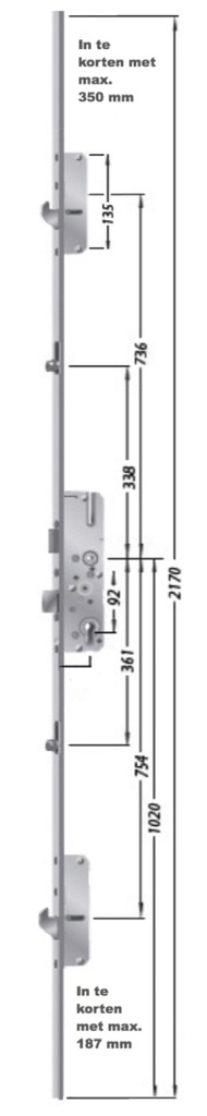 FUHR MULTISAFE 856 MEERPUNTSLOT HAKEN EN ROLNOKKEN