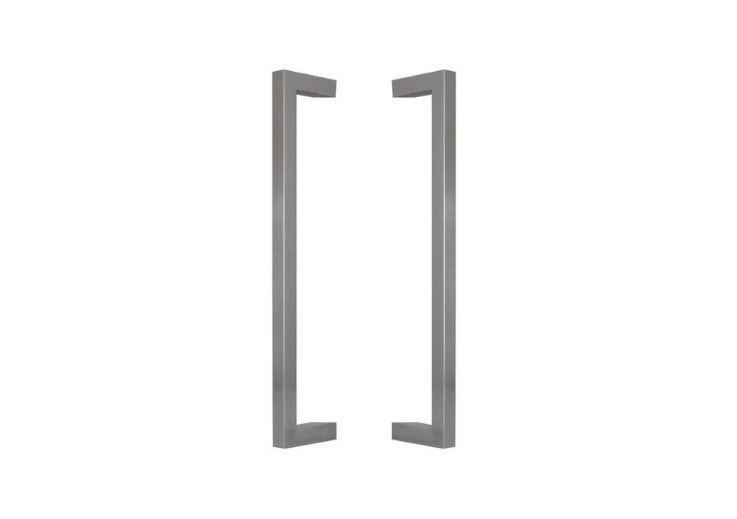 INOX DOOR HANDLE MODEL U90°KS 01 ⧄ 30/30 - pair