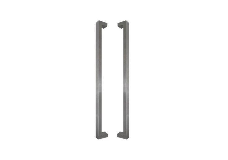 INOX DOOR HANDLE MODEL U90°K 03 ⧄ 40/20 - pair