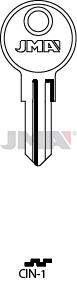 [CIN-1] JMA BRUTE SLEUTEL PROFIEL CIN-1