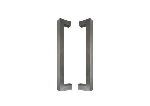 STAINLESS STEEL DOOR HANDLE MODEL U90°K 01 ⧄ 40/40 - pair